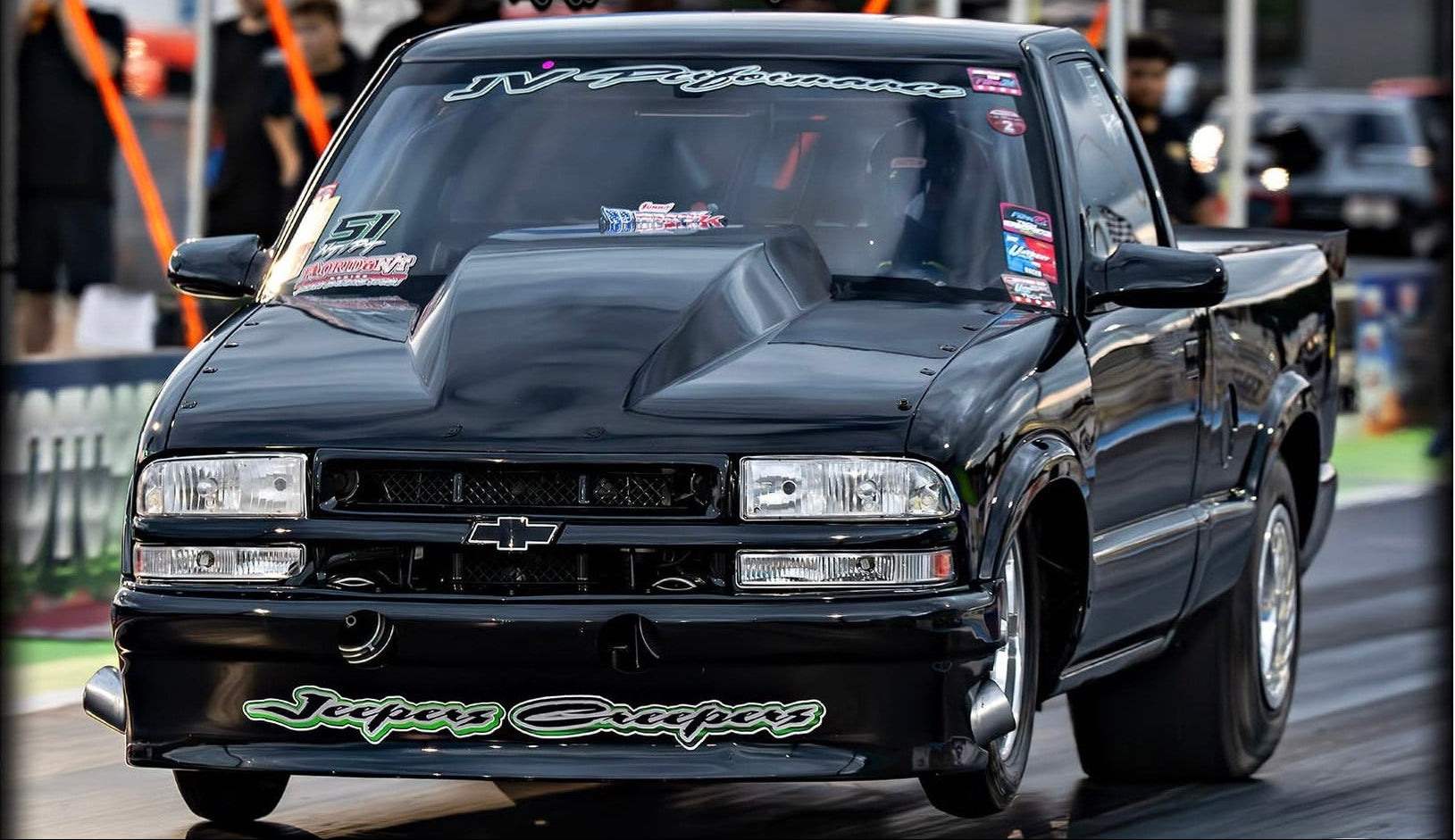 Jeepers Creepers NT Truck, Billet LS, LSCR, No time pro truck, fastest s10 in the world, s10, drag radial, Jeepers Creepers S10, Noonan LS