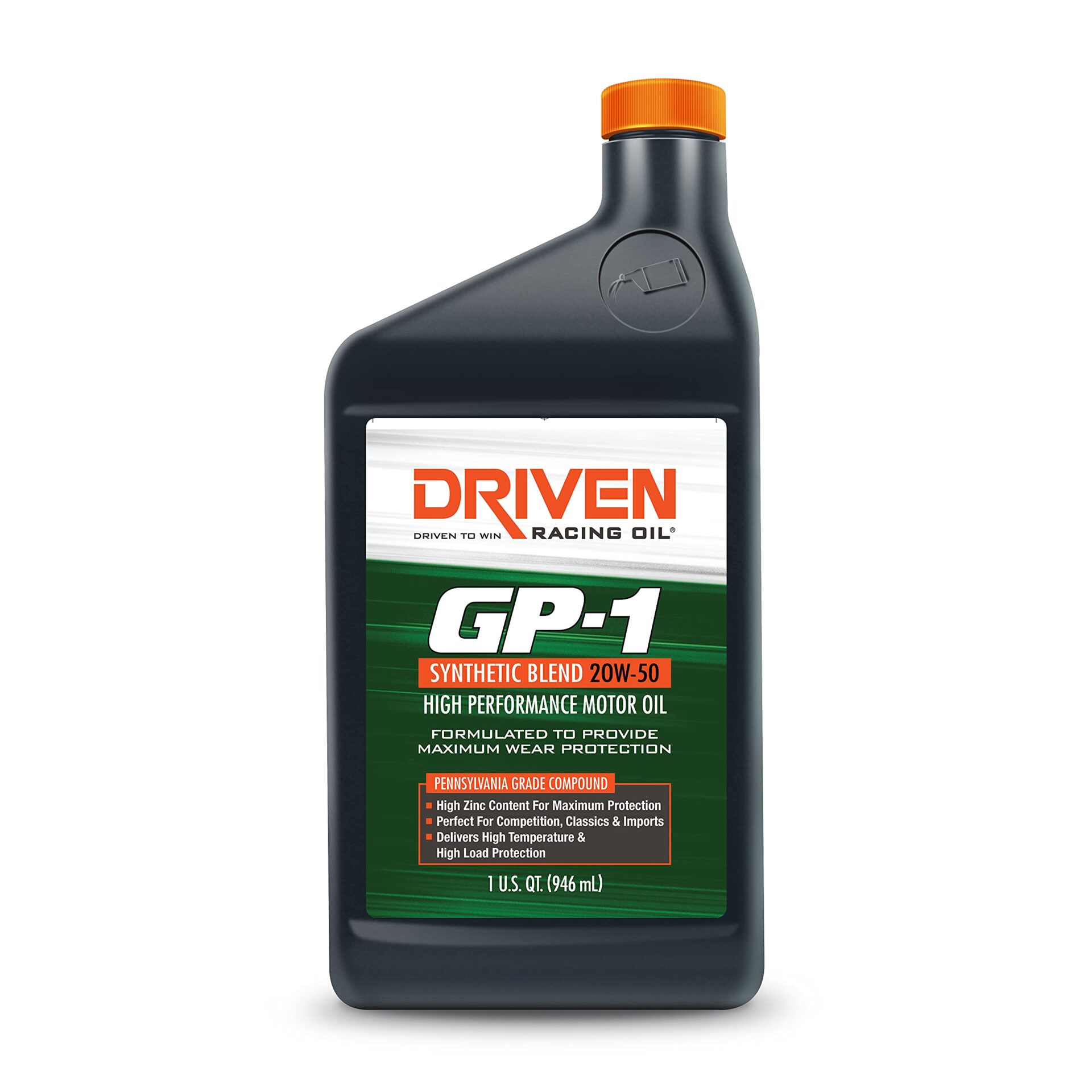 Driven Racing Oil GP-1 20W-50 Synthetic Blend High-Performance Oil SKU:19506