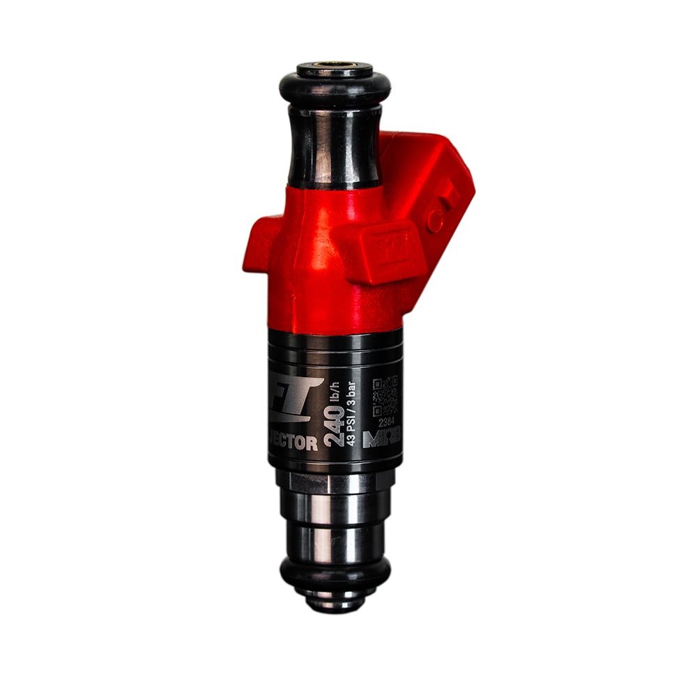 240 lb/hr fuel injectors for racing feature corrosion resistant components. 