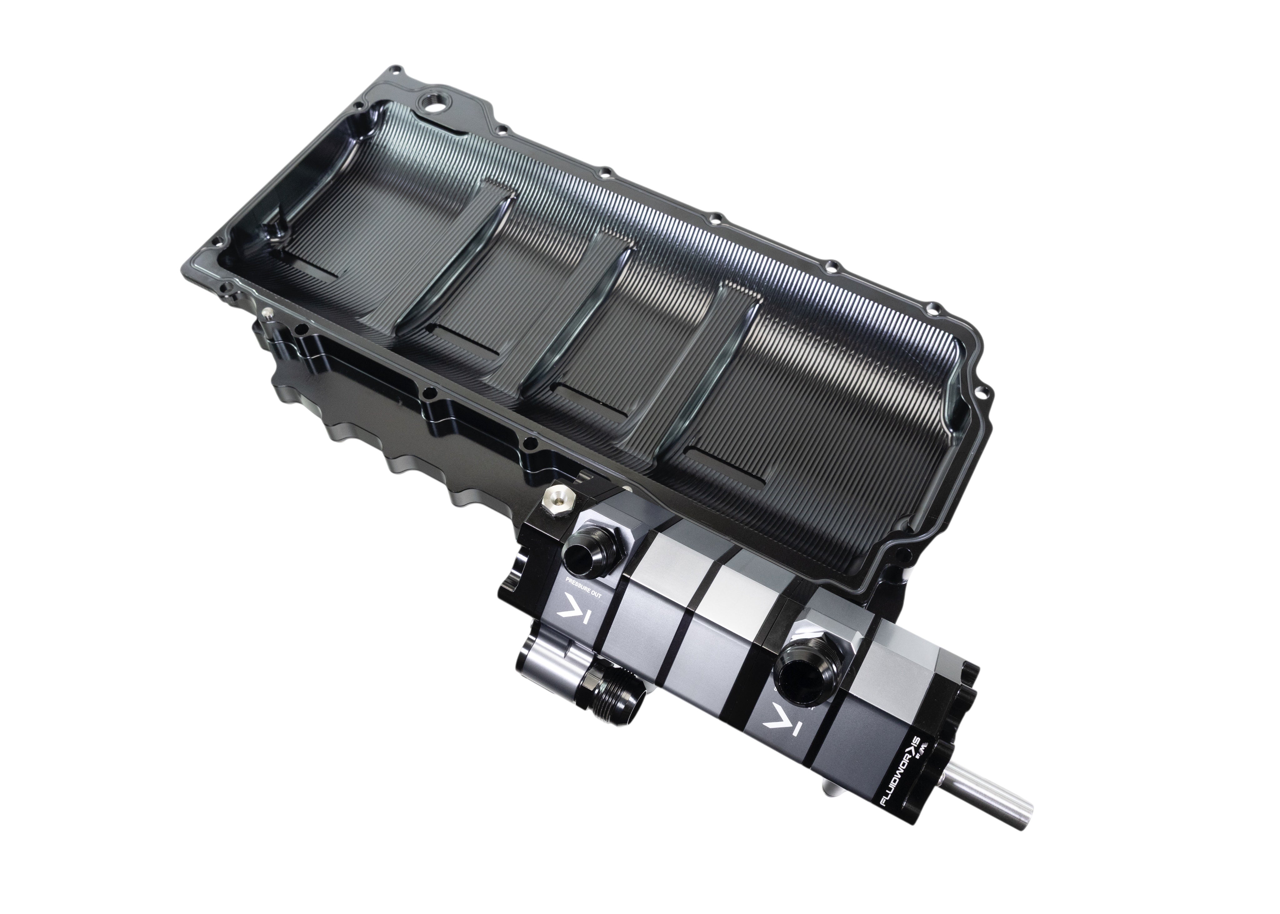 Fluidworks Gen V LT 5 Stage Billet Dry Sump Pan / Pump Combo Kit