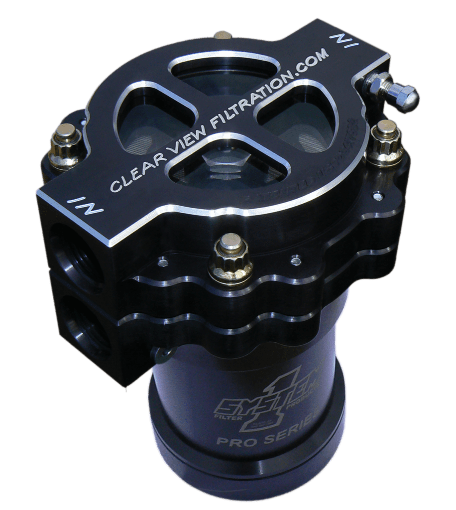 Clear View Filtration 4in Screw-on Oil Filter Assembly image 0