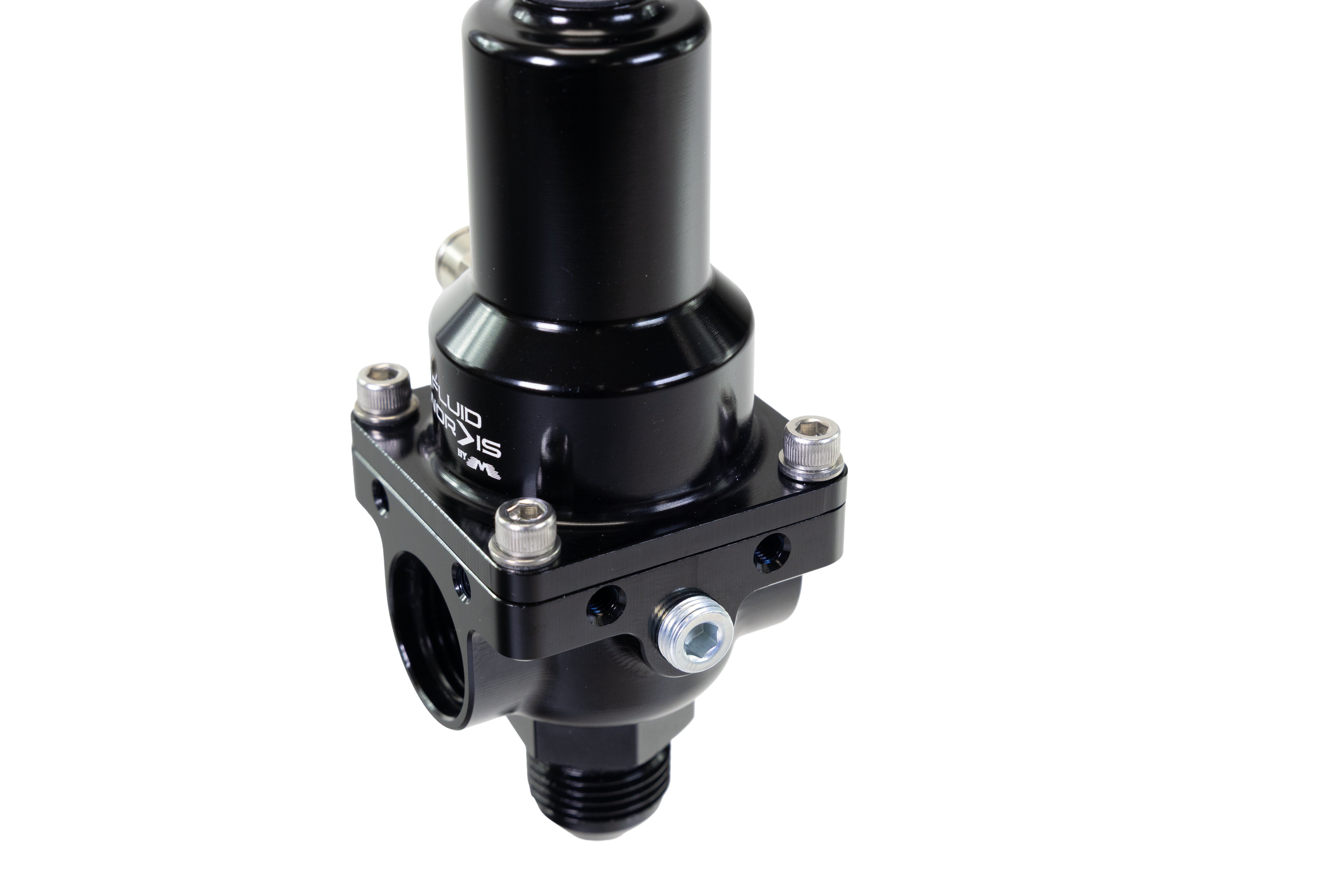 Fluidworks 7-20 gpm Fuel Pressure Regulator 180 Degree - Motion Raceworks