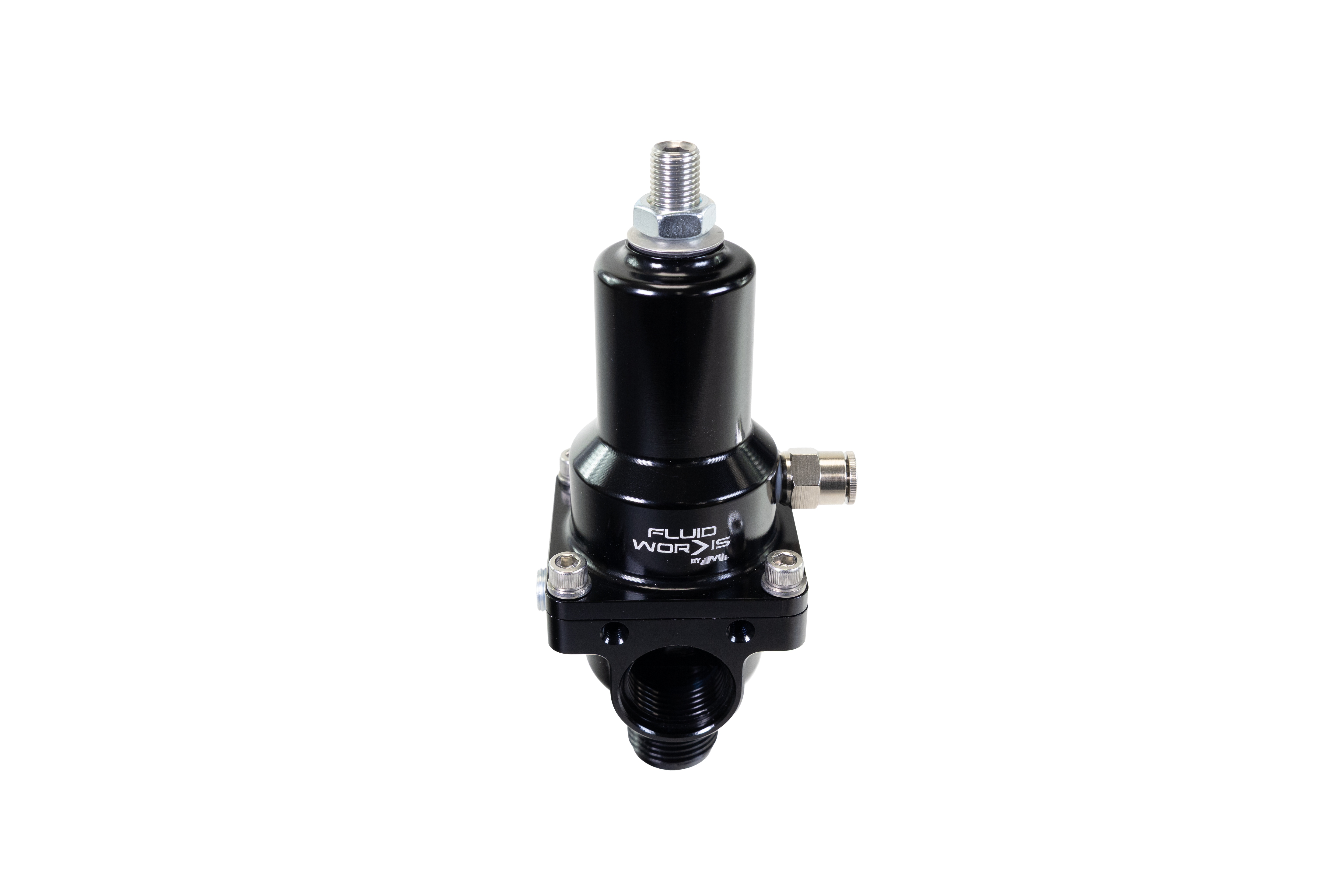 Fluidworks 7-20 gpm Fuel Pressure Regulator 180 Degree - Motion Raceworks