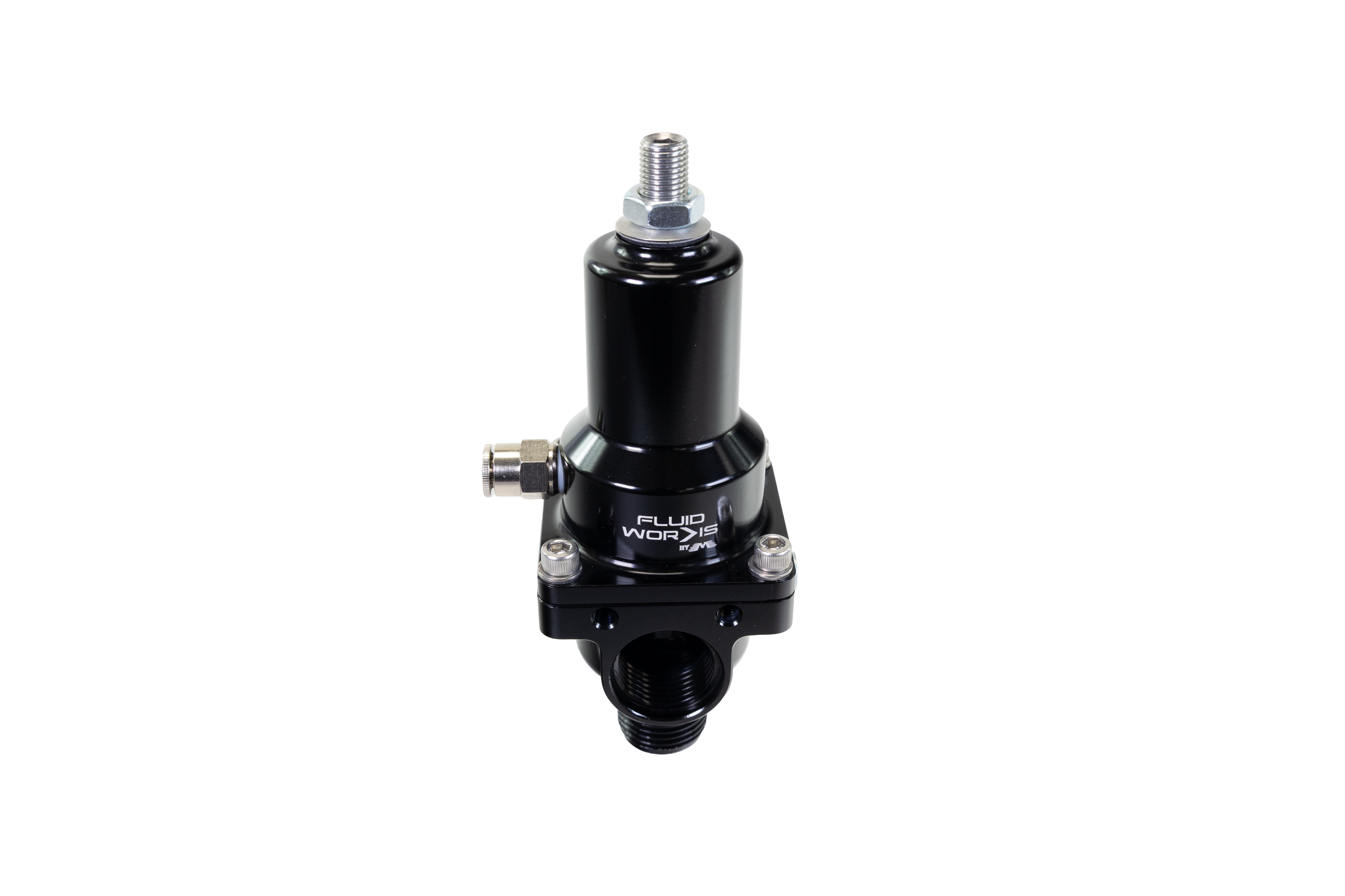 Fluidworks 7-20 gpm Fuel Pressure Regulator 180 Degree - Motion Raceworks