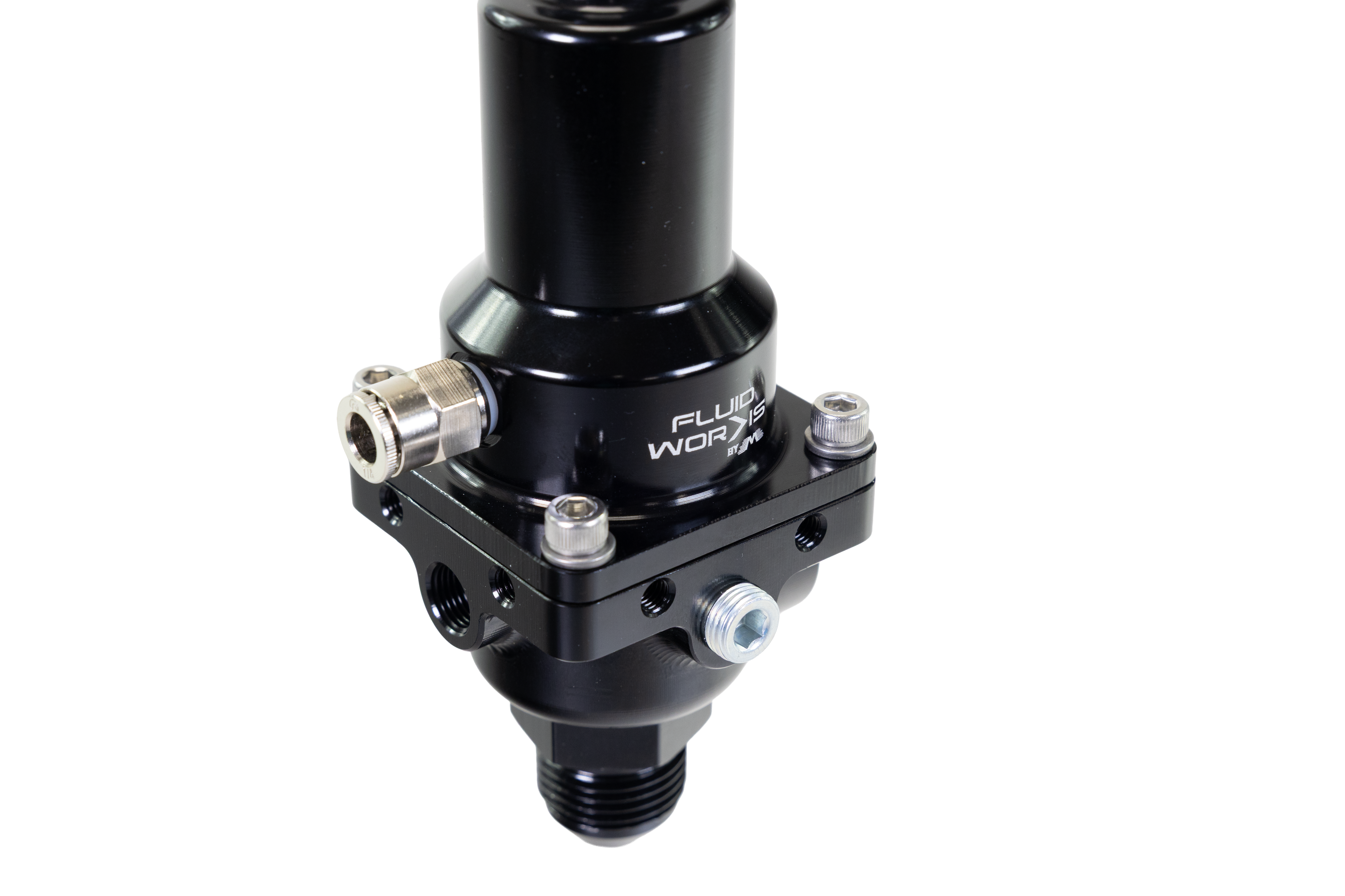 Fluidworks 7-20 gpm Fuel Pressure Regulator 90 Degree - Motion Raceworks