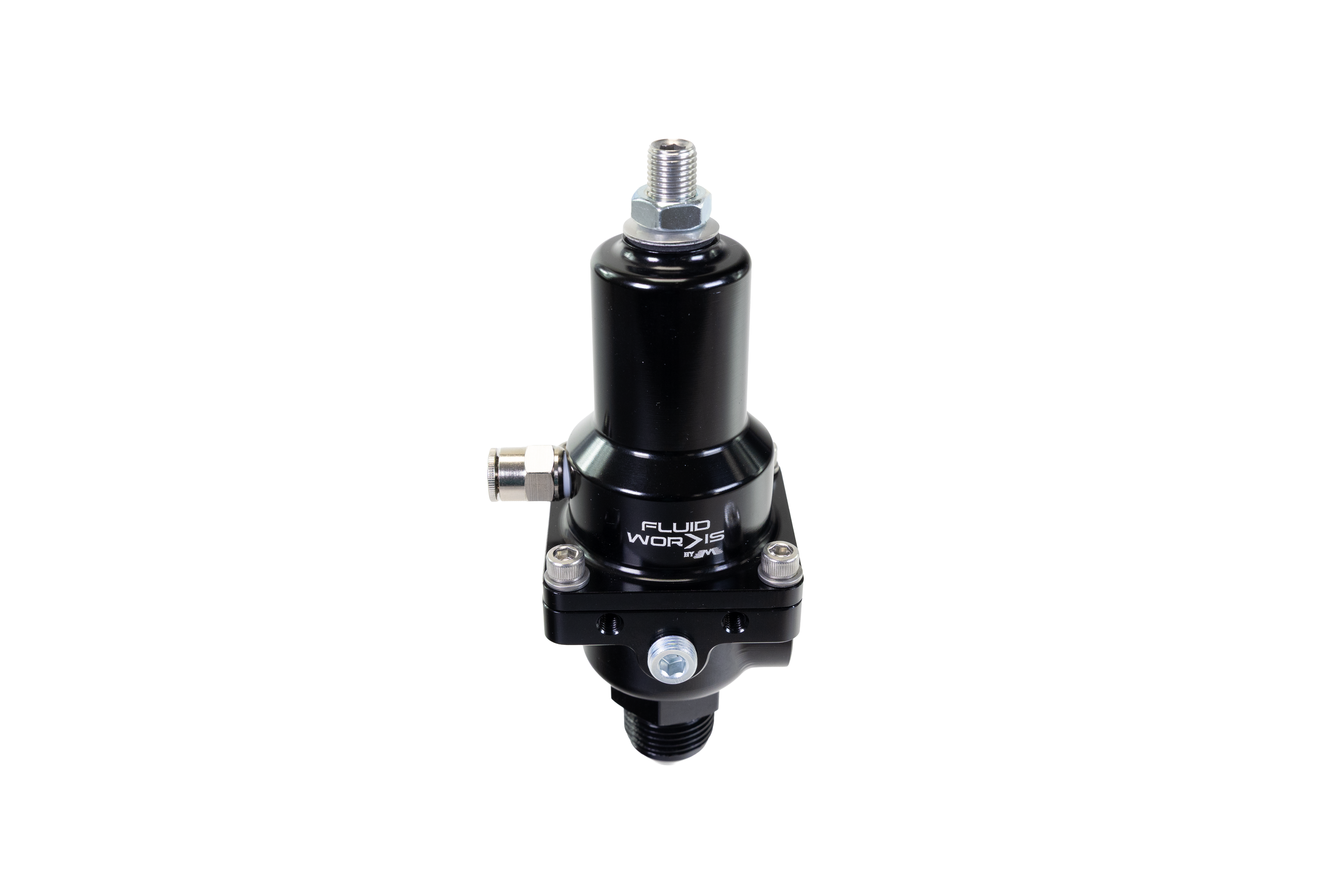 Fluidworks 7-20 gpm Fuel Pressure Regulator 90 Degree - Motion Raceworks