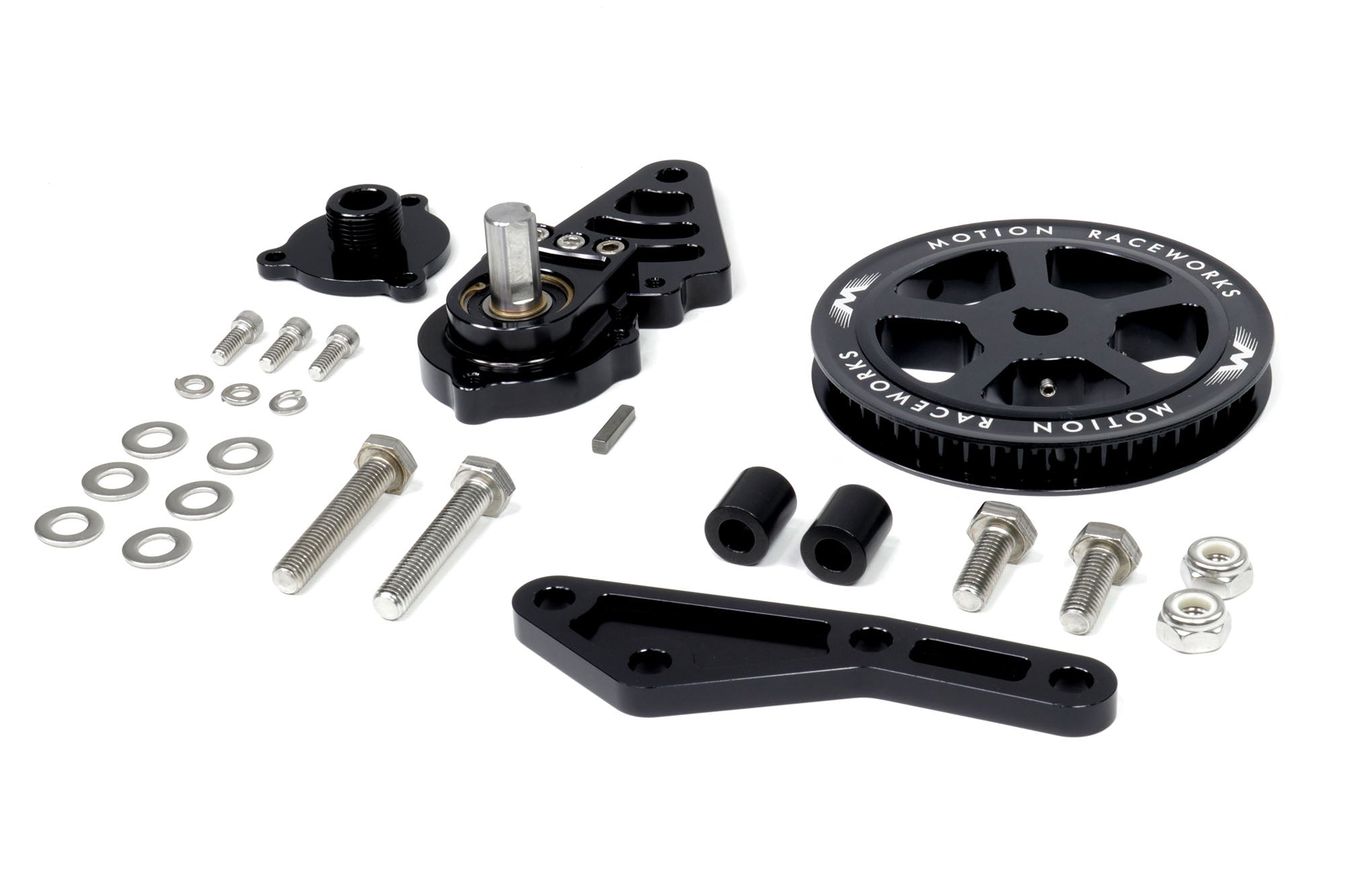 Motion Raceworks Driver Side LS Mechanical Cable Drive Fuel Pump Bracket F-Body Spacing-Motion Raceworks-Motion Raceworks