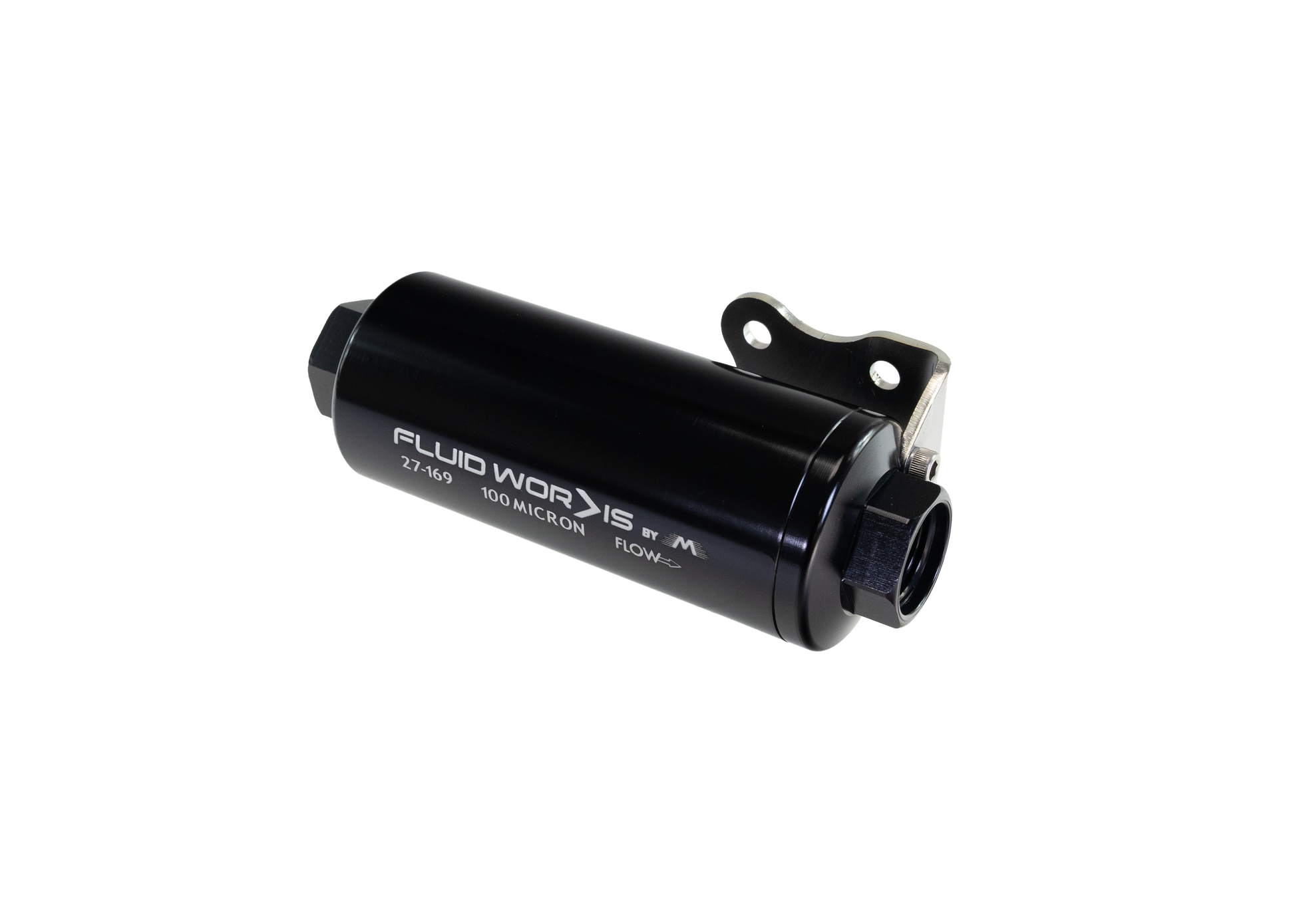 Fluidworks 6GPM Compact 10ORB Pre Fuel Filter w/ Mount (100 Micron) - Motion Raceworks
