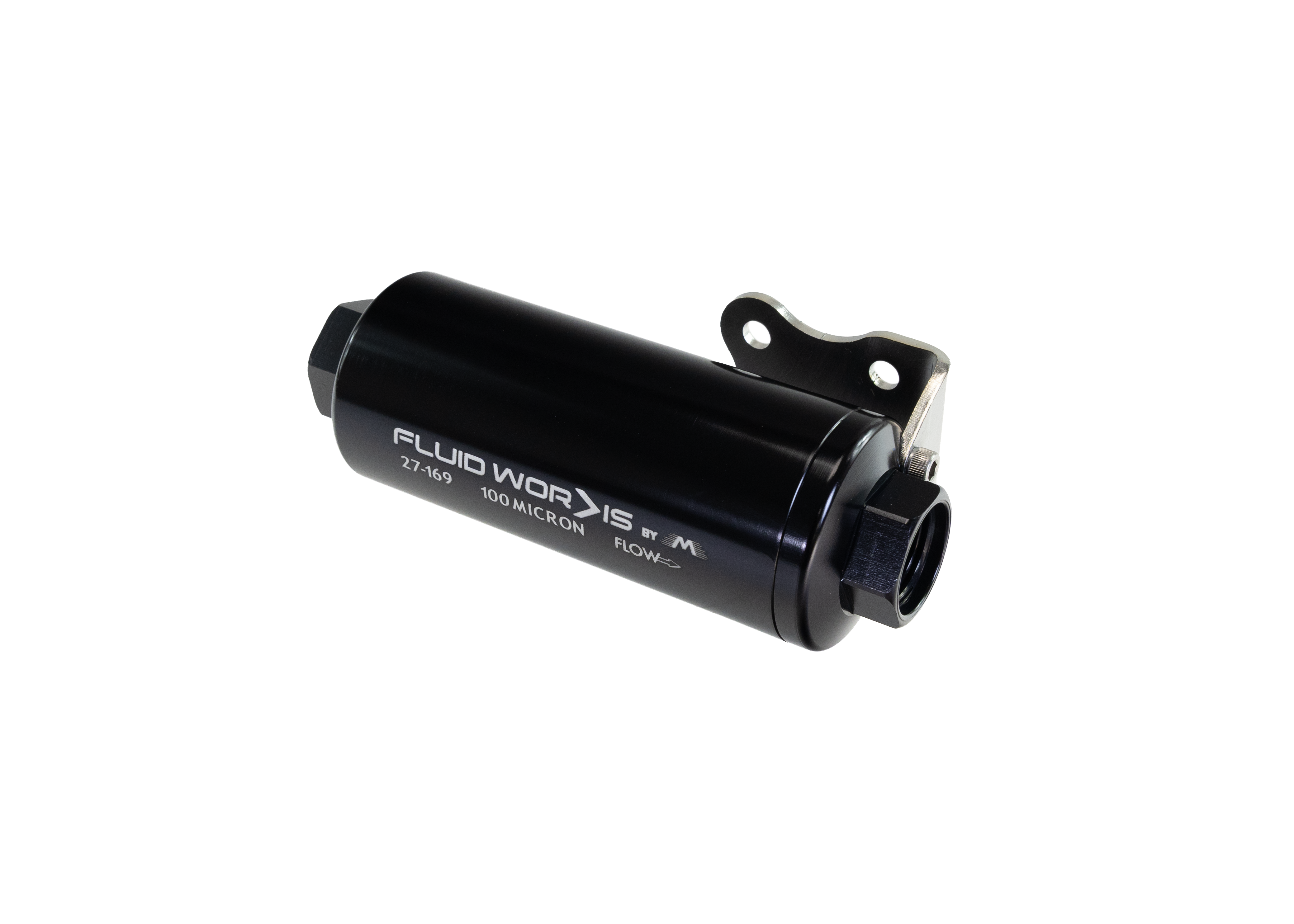 Fluidworks 6GPM Compact 10ORB Pre Fuel Filter w/ Mount (100 Micron) - Motion Raceworks