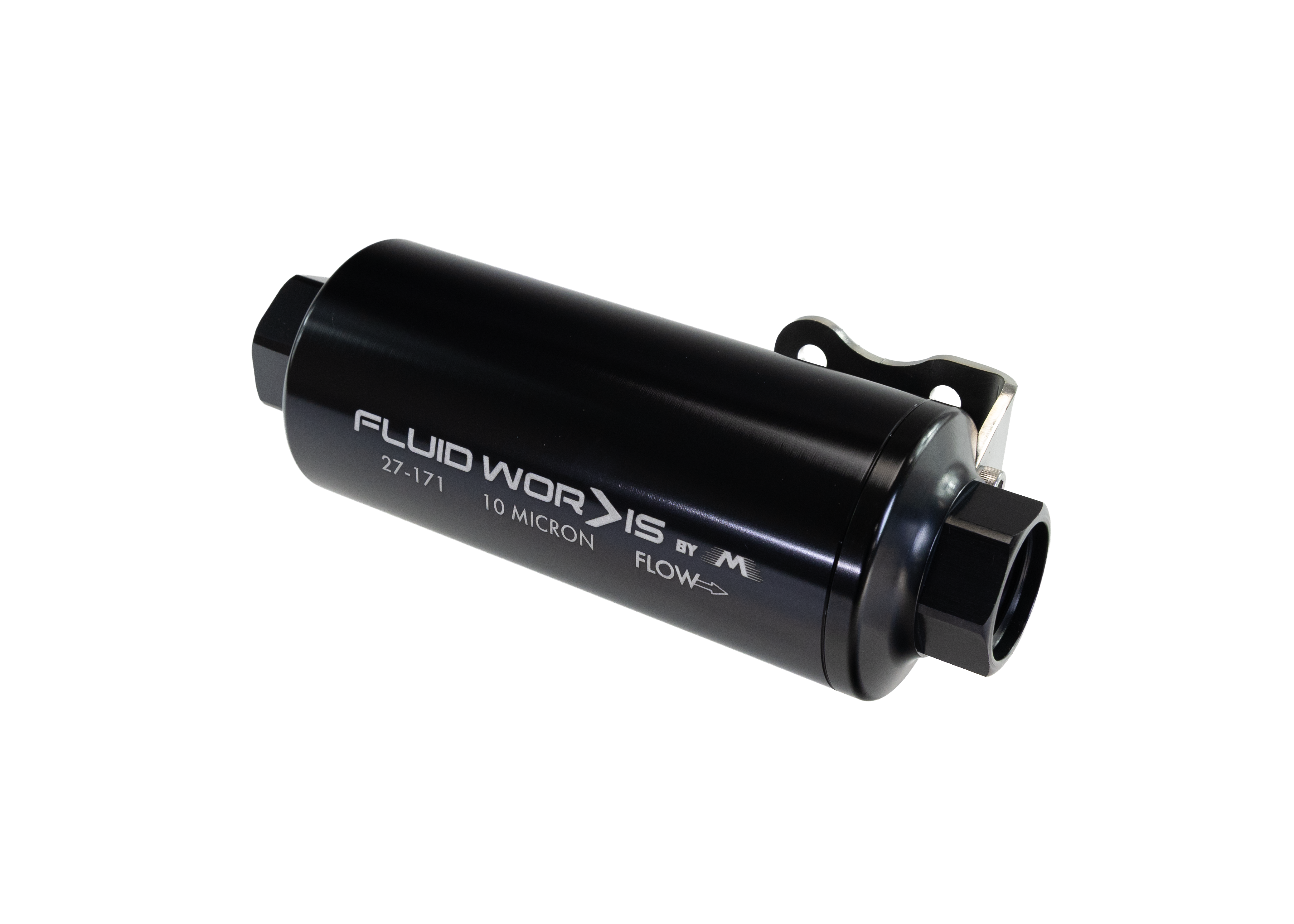 Fluidworks 12GPM 12ORB Post Fuel Filter w/ Mount (10 Micron) 27-171 - Motion Raceworks
