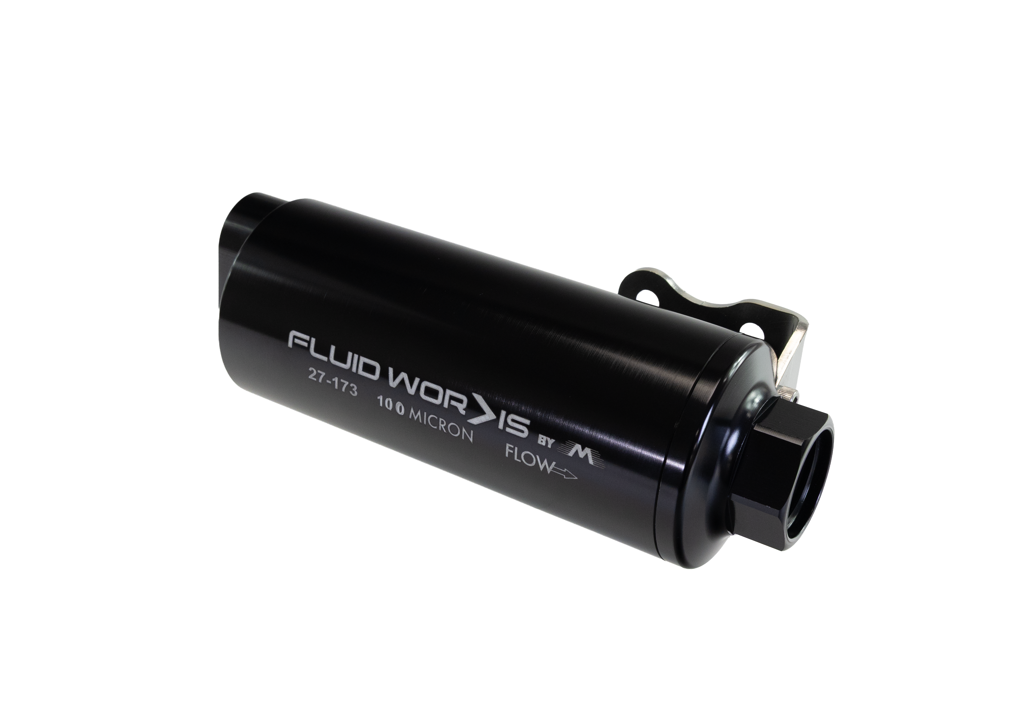 Fluidworks Dual Inlet 12GPM Pre Fuel Filter w/ Mount (100 Micron) 27-173 - Motion Raceworks