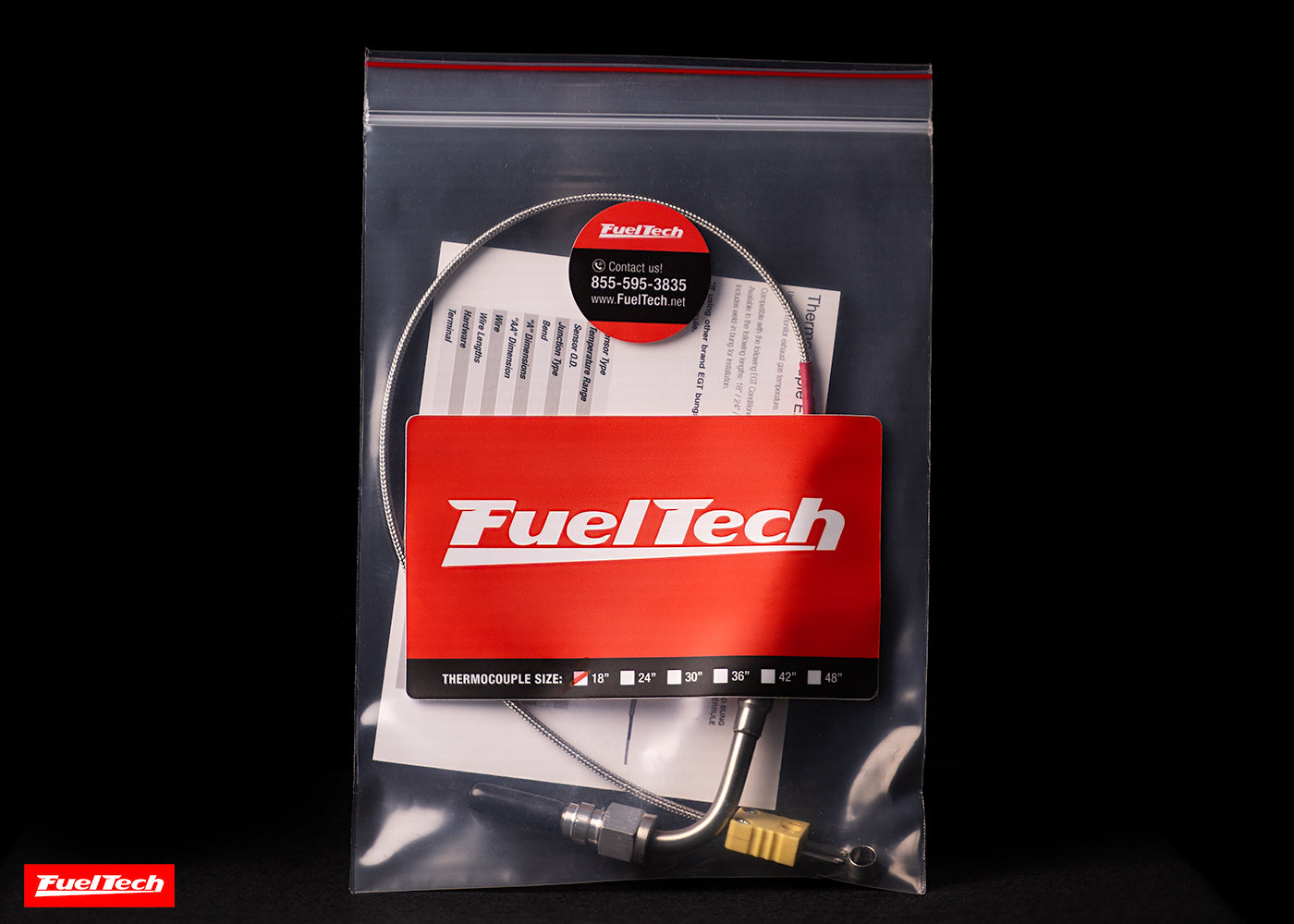 FuelTech Exposed Tip Type K Thermocouple Temperature Sensor EGT Probe