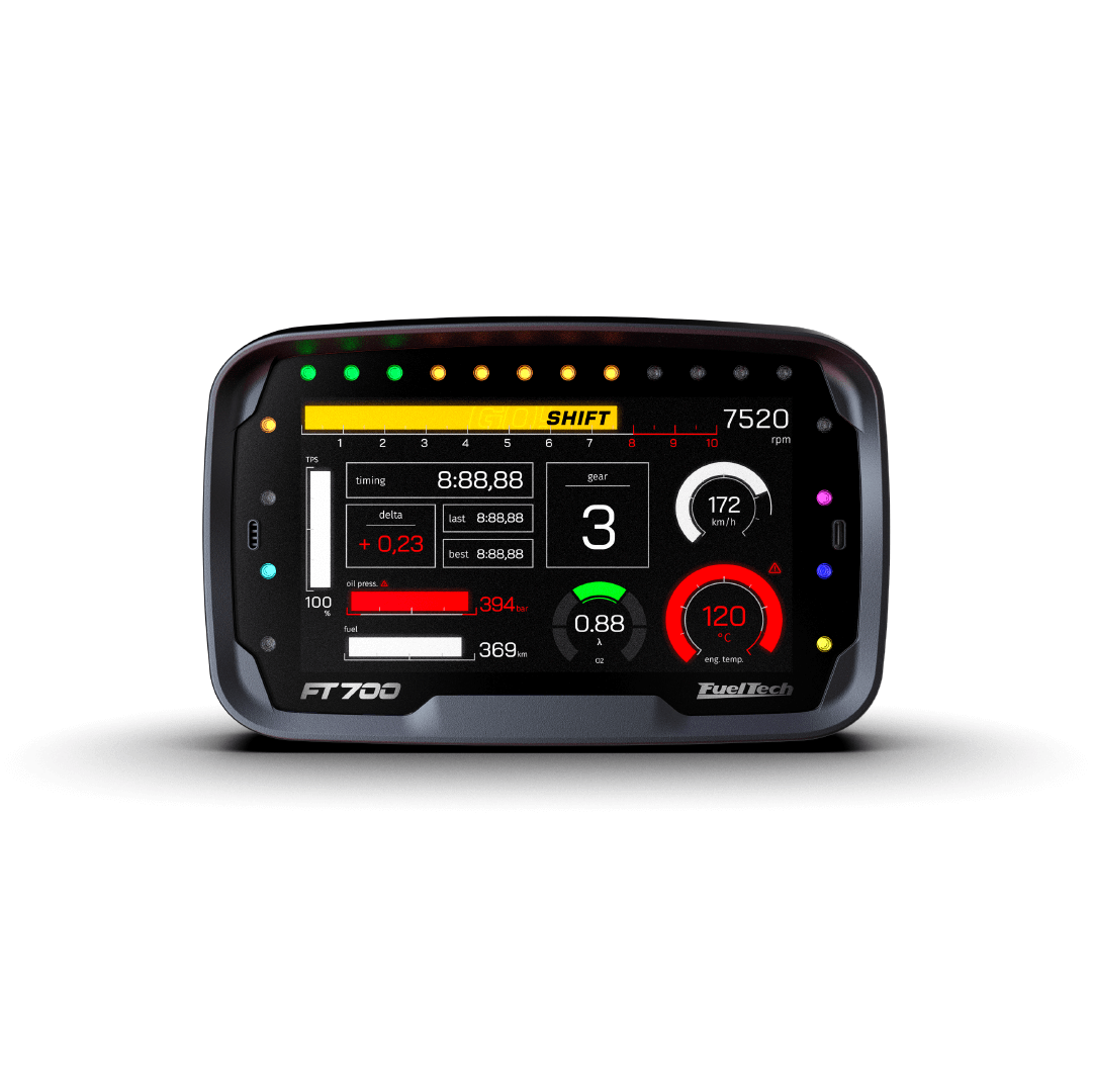 FuelTech FT700 ECU touchscreen display puts your engine management system at your fingertips. 