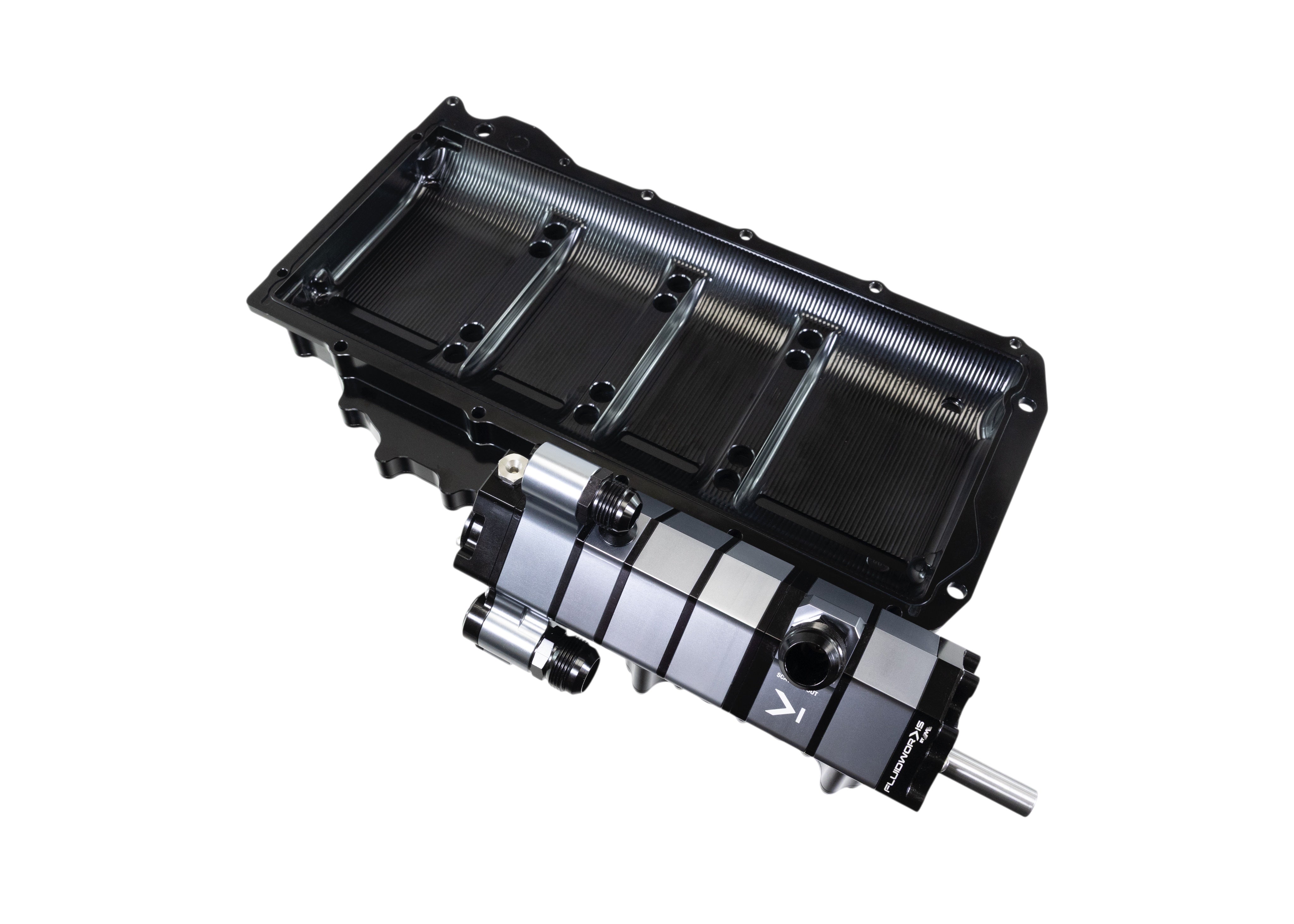 Fluidworks LS 6 Stage Billet Dry Sump Pan / Pump Combo