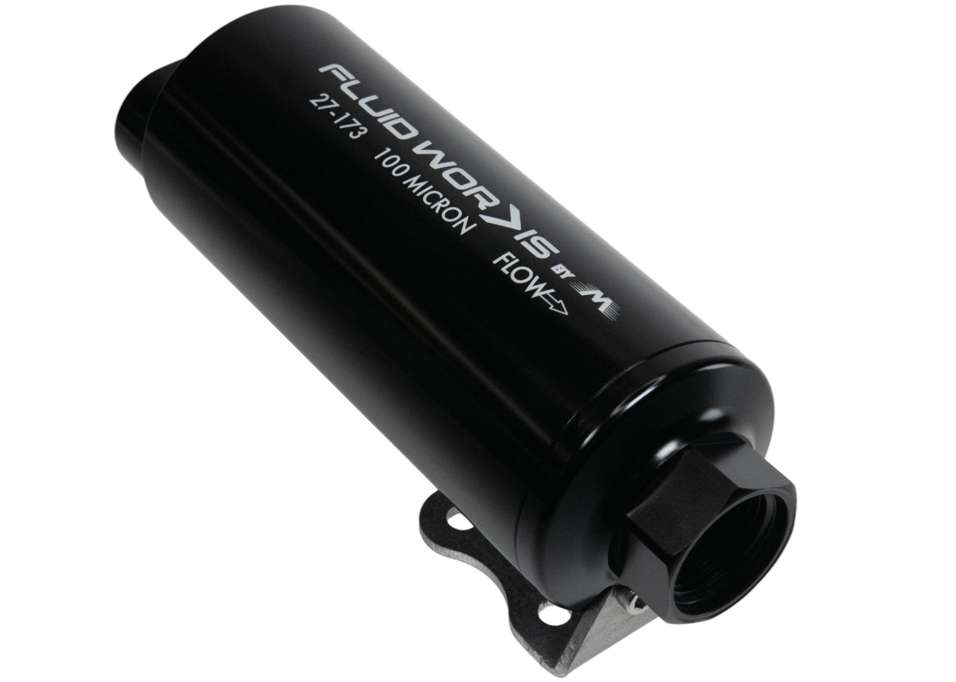 Fluidworks Dual Inlet 12GPM Pre Fuel Filter w/ Mount (100 Micron) - Motion Raceworks