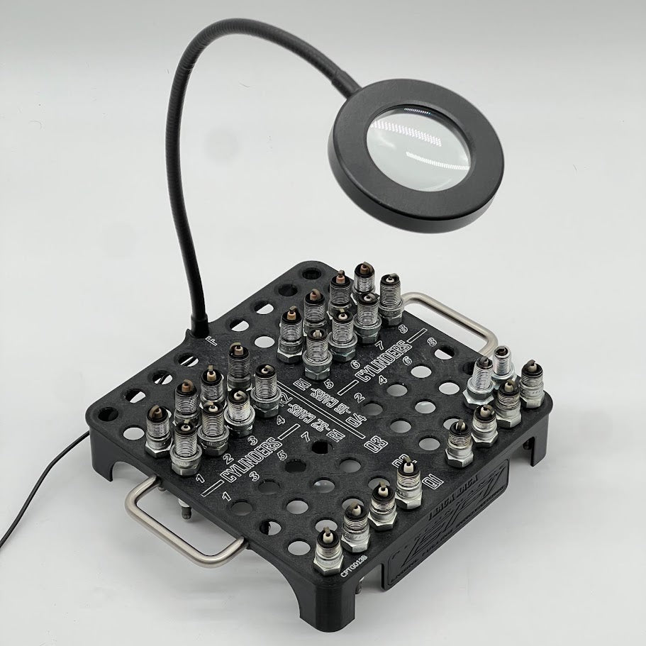 Powwa Toolz-Track Rack Spark Plug Organization & Inspection Tray