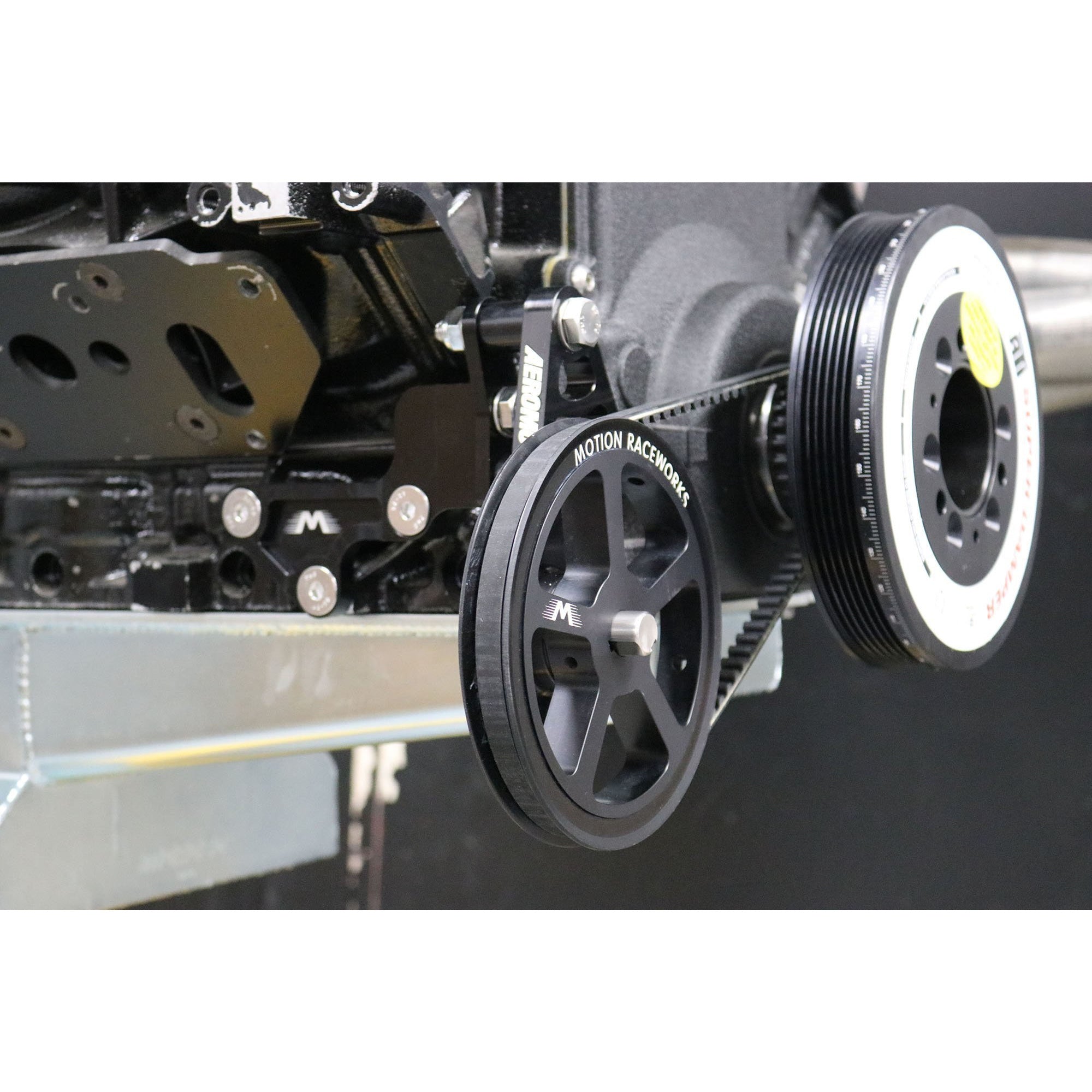 Motion Raceworks Passenger Side Cable Drive LS Mechanical Fuel Pump Bracket F-Body Spacing-Motion Raceworks-Motion Raceworks