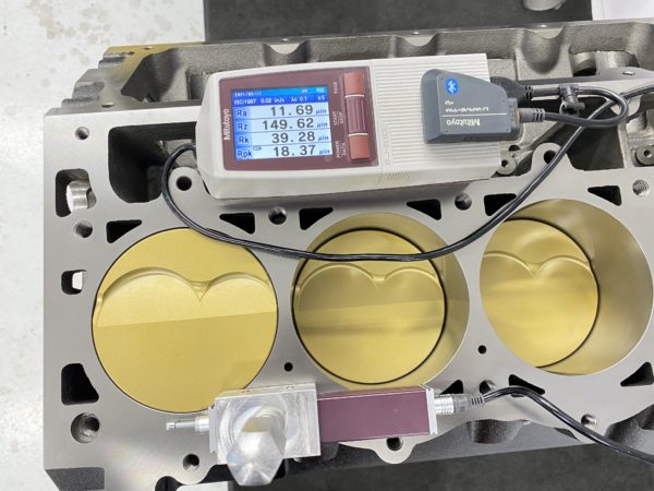 Engine surface finish profilometer