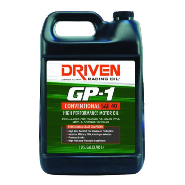 Driven GP-1 conventional SAE 40 oil